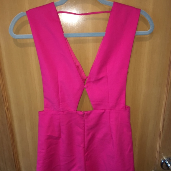 Pink Mini Dress With Cutouts - Picture 1 of 3